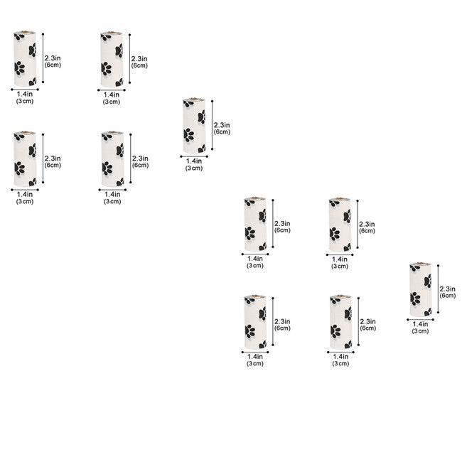 Eco Dog Poop Bags – Leak-Proof, Degradable with Dispenser