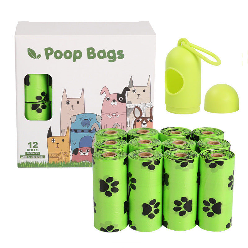 Eco Dog Poop Bags – Leak-Proof, Degradable with Dispenser