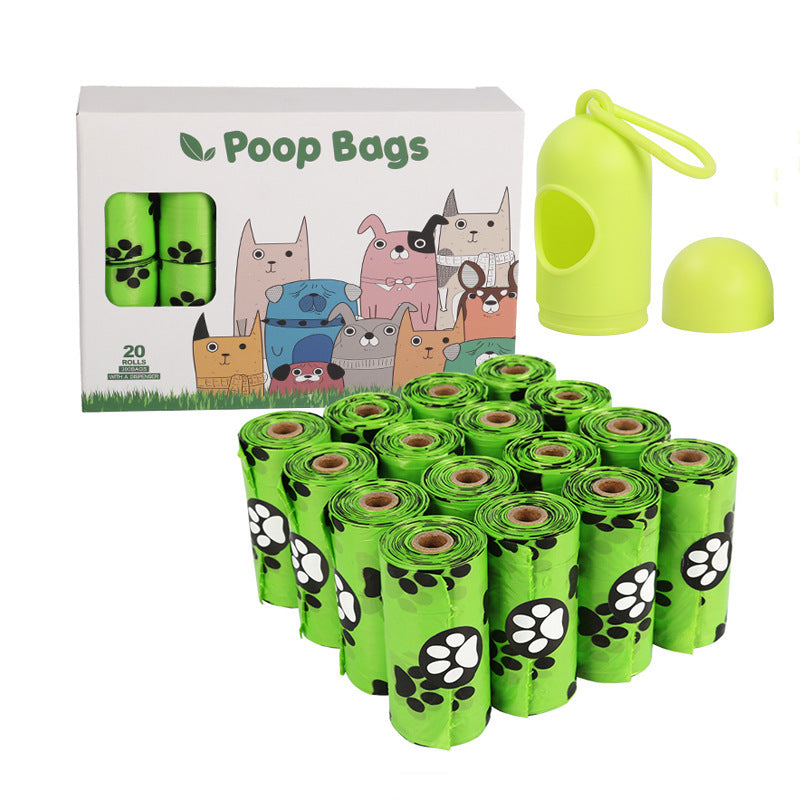 Eco Dog Poop Bags – Leak-Proof, Degradable with Dispenser