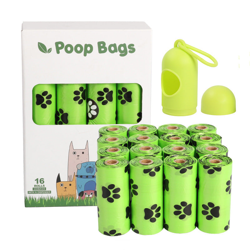 Eco Dog Poop Bags – Leak-Proof, Degradable with Dispenser