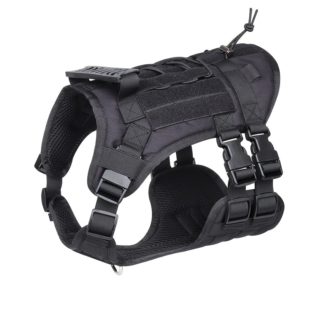 Waterproof Tactical Dog Vest Harness ,Secure, Comfortable Fit for Outdoor Adventures.