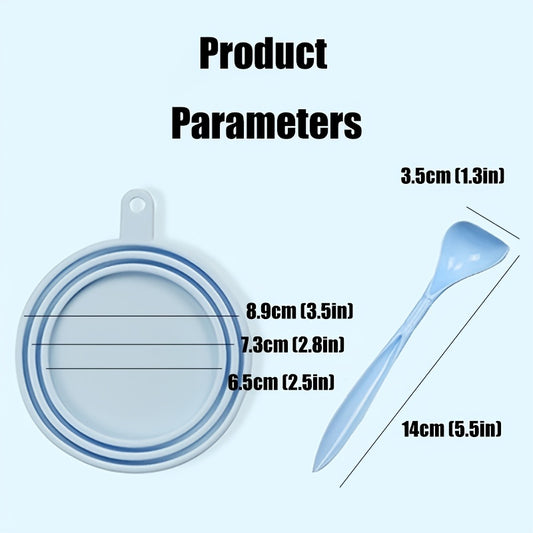 Silicone Pet Food Can Lid with Adorable Cat Paw Design - Reusable, Airtight Seal for Freshness - Ideal for Cat & Dog Food Storage, Silicone Food Storage