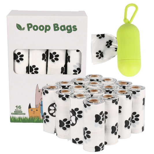 Eco Dog Poop Bags – Leak-Proof, Degradable with Dispenser