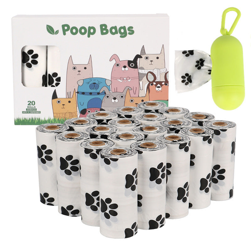 Eco Dog Poop Bags – Leak-Proof, Degradable with Dispenser