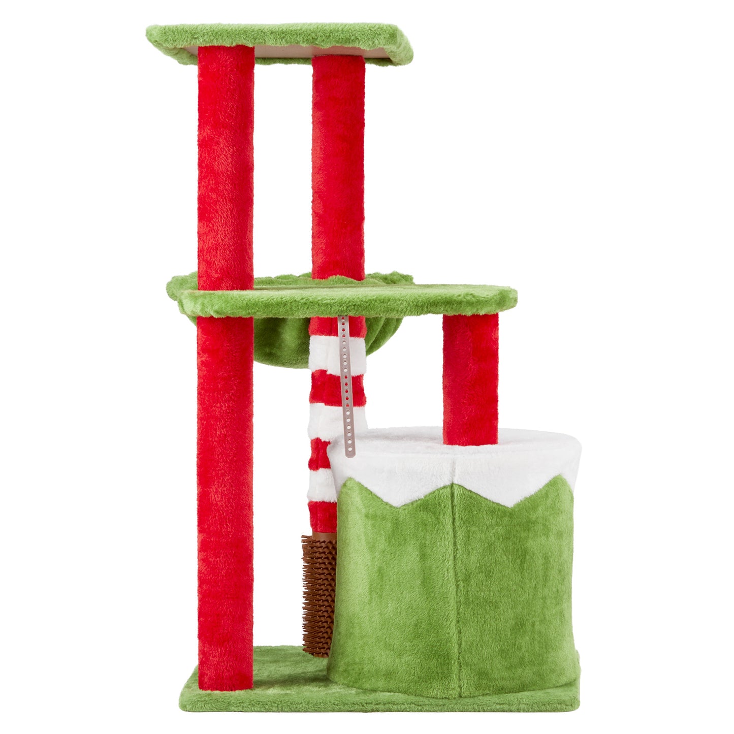 Holiday Cat Tower – Hammock, Condo & Scratcher Combo