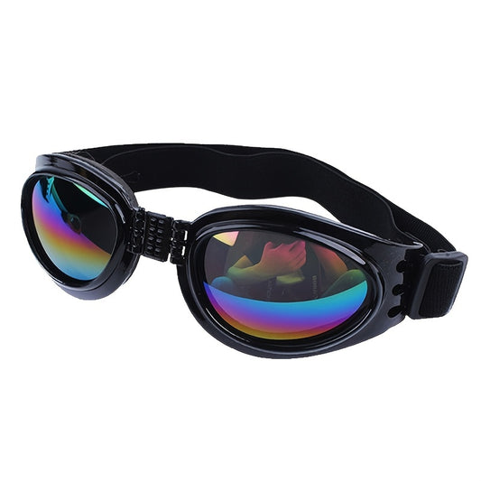 Stylish UV Protection Dog Shades - Adjustable Head Strap, Scratch-Resistant Lenses, Safe and Fashionable Eye Care for Pets