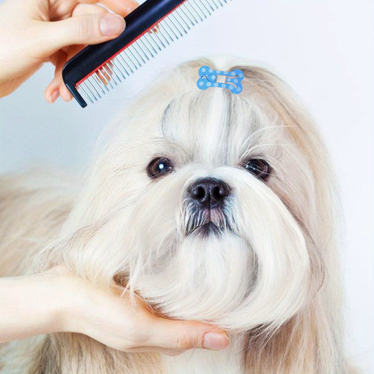 10-Pack of Adorable Pet Hair Clips - Perfect for Grooming Your Puppy or Kitten!.