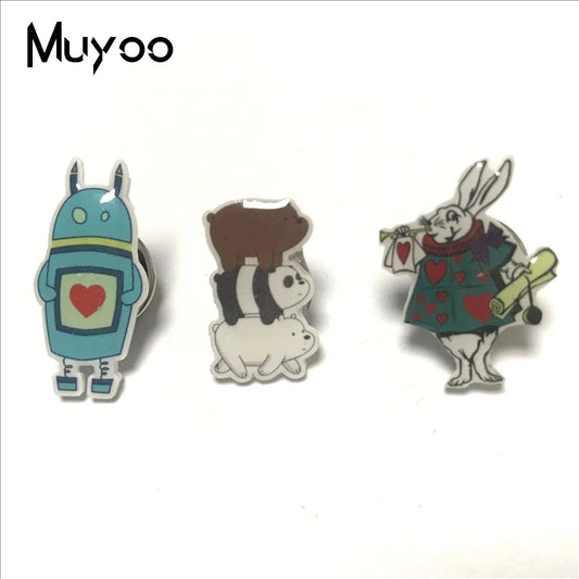 New Arrival Cute Guinea Pig Hamster Pet Mouse Animals Epoxy Acrylic Resin Lapel Pin Funny Mice Handmade Acrylic Badge Pins