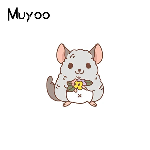 New Arrival Cute Guinea Pig Hamster Pet Mouse Animals Epoxy Acrylic Resin Lapel Pin Funny Mice Handmade Acrylic Badge Pins