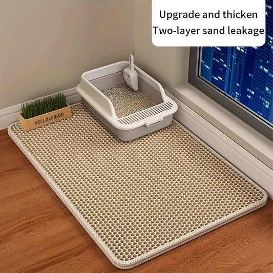 Cat Litter Mat – Double Layer Honeycomb Trapping Mat