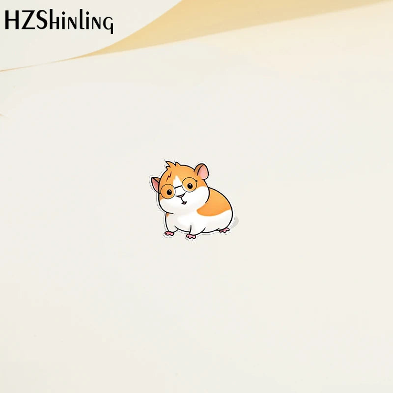 Cartoon Animal Guinea pig Acrylic Lapel Pin