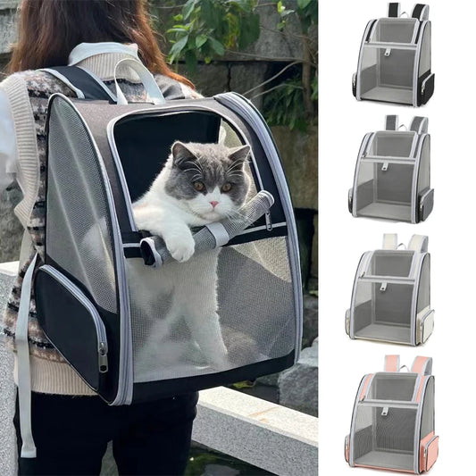 Outdoor Pet Carrier Bag – Breathable Backpack for Cats & Dogs