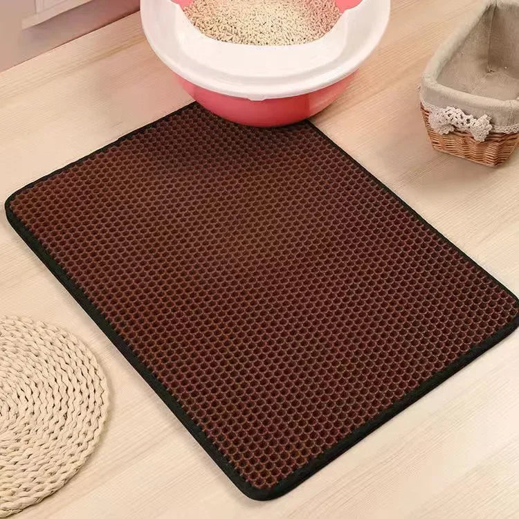 Cat Litter Mat With Double Layer Waterproof