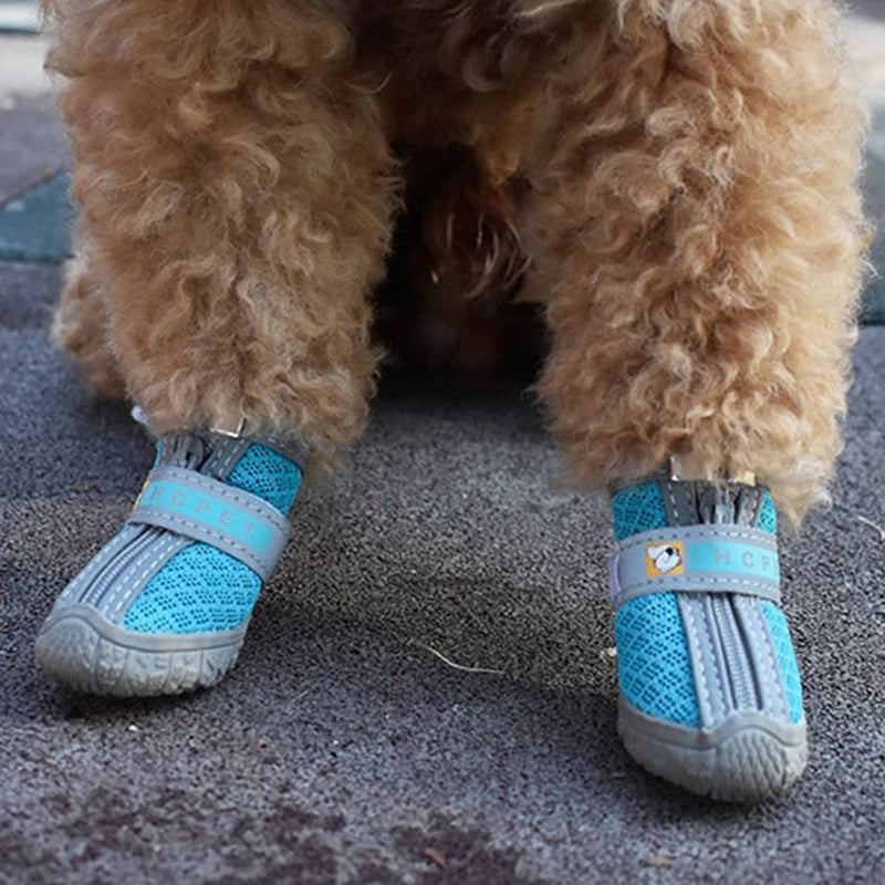 Dog Shoes Non-Slip Soles Thick Plush Protection Paw Pet Shoes