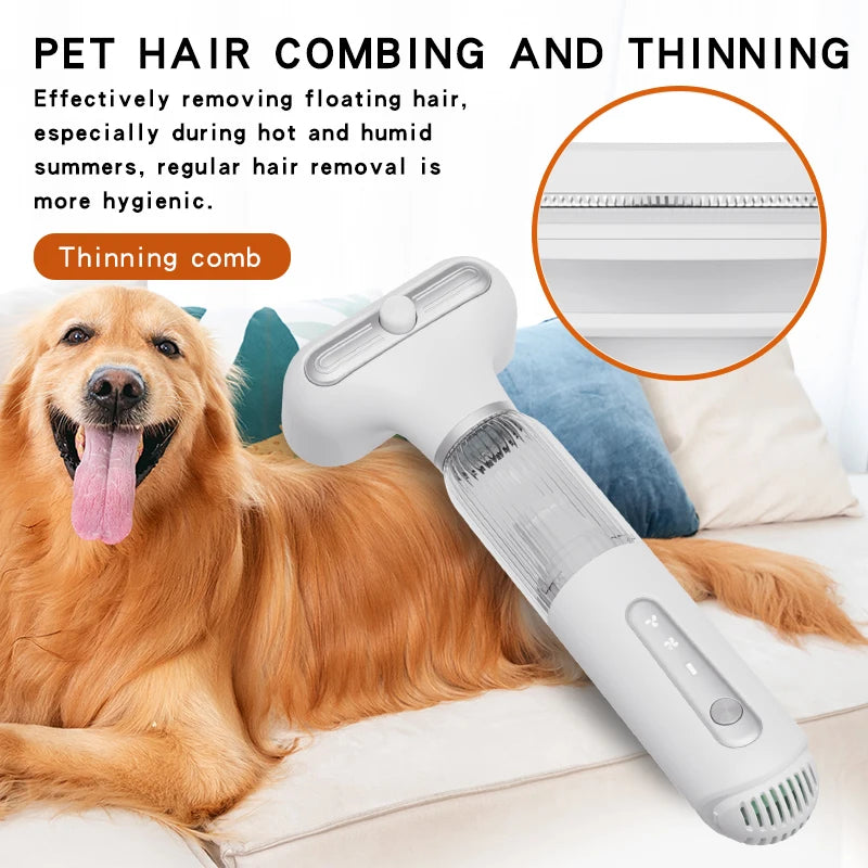Pet Hair Dryer Blowing Comb – Strong Wind Grooming Brush with Cool Air for Dogs & Cats
