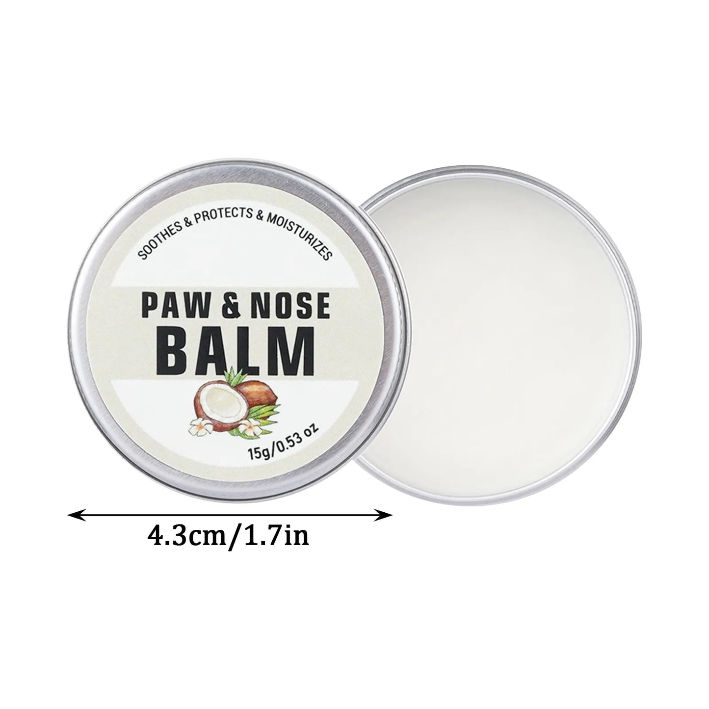 Natural Paw Balm for Dogs & Cats – Moisturizing Nose & Paw Protector