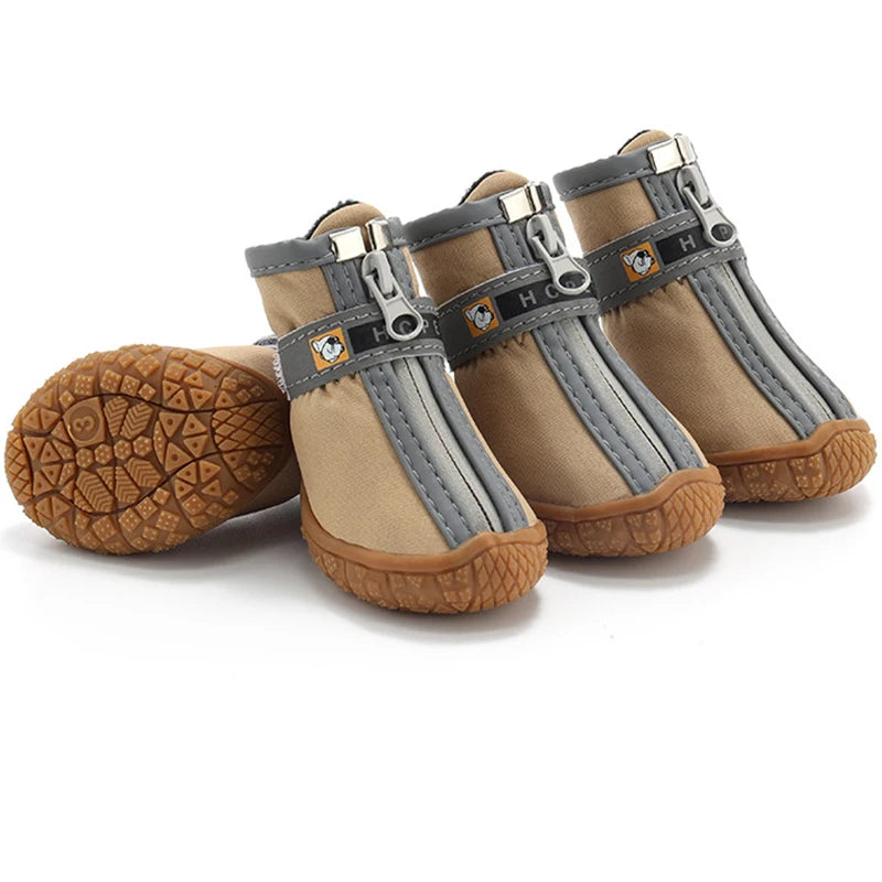 Dog Shoes Non-Slip Soles Thick Plush Protection Paw Pet Shoes