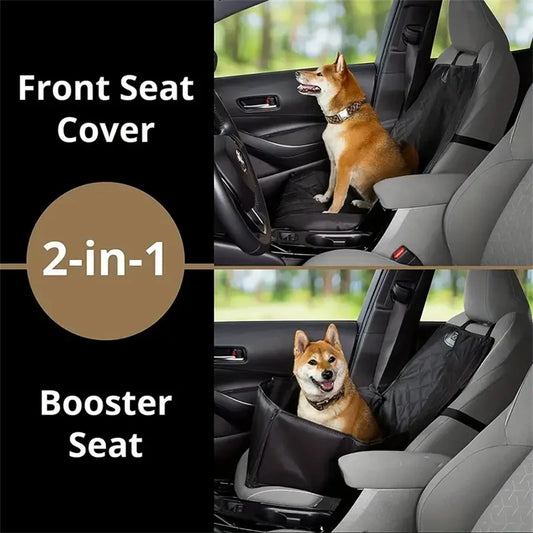 Quilted Waterproof Dog Car Seat Cover – Anti-Slip Fabric Protector for Cars, Trucks & SUVs