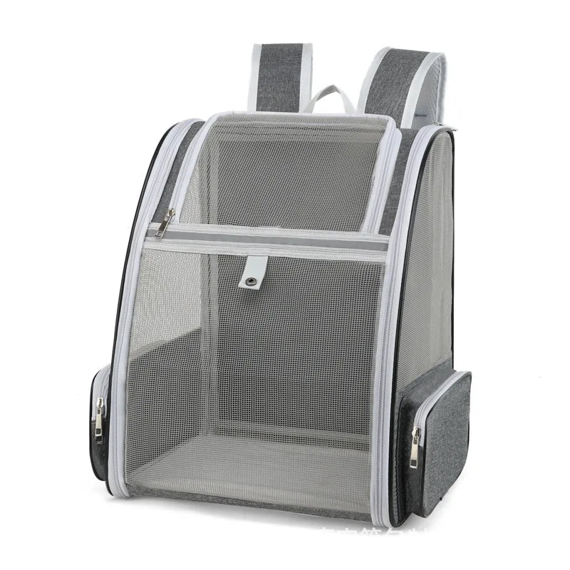 Outdoor Pet Carrier Bag – Breathable Backpack for Cats & Dogs