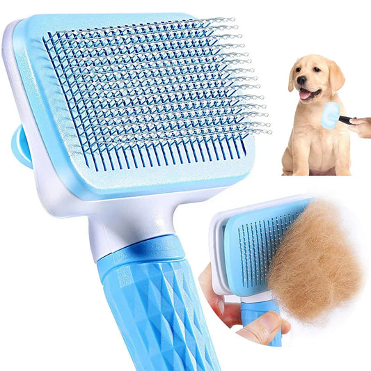 Dog & Cat Hair Remover Brush – Grooming & Bath Comb for Long Hair Pets