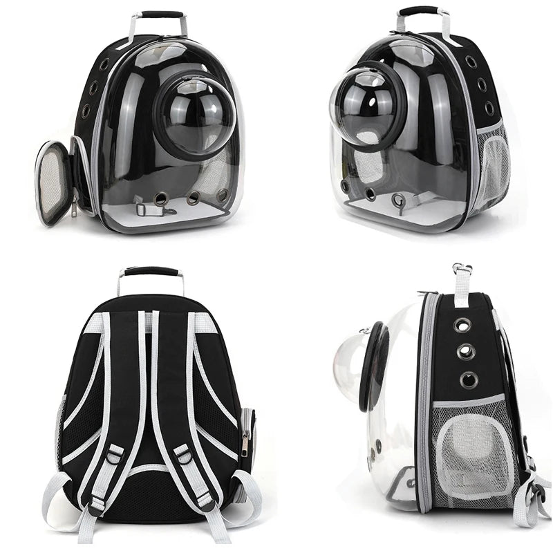 Breathable Space Backpack | Portable Pet Carrier for Cats & Puppies