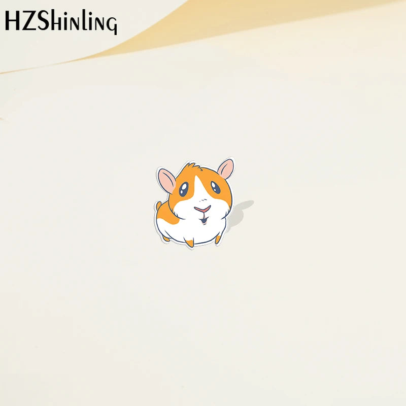 Cartoon Animal Guinea pig Acrylic Lapel Pin