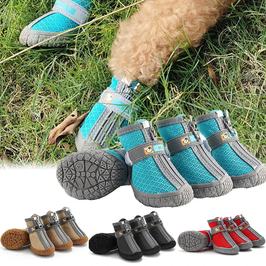 Dog Shoes Non-Slip Soles Thick Plush Protection Paw Pet Shoes