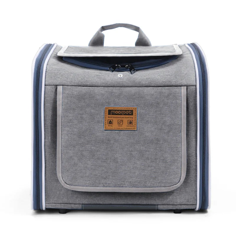 Outdoor Pet Travel Bag – Cat & Dog Carrier for Bike Rides