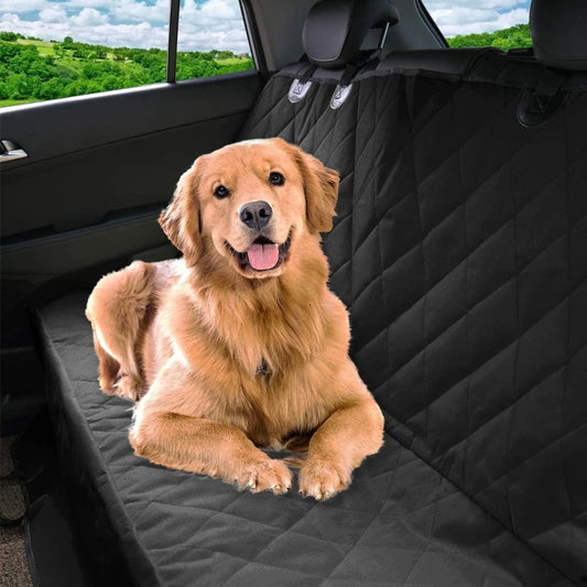 Dog Car Seat Cover for Cars Trucks SUVs  and Other Universal Pet Rear Seat Covers Specifically for Pets
