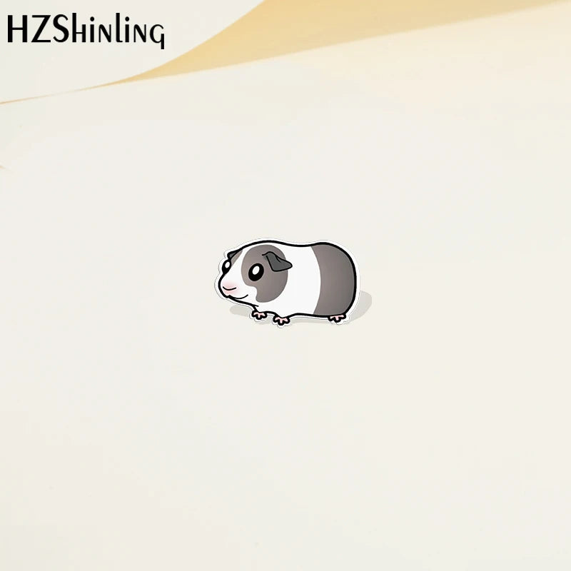 Cartoon Animal Guinea pig Acrylic Lapel Pin