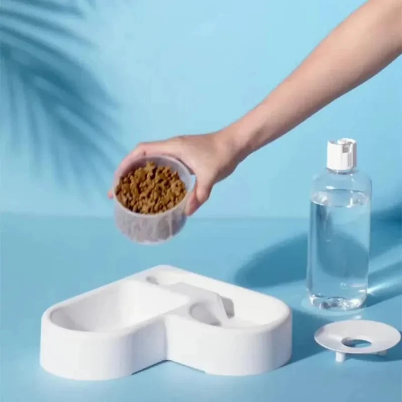 Automatic Drinking Love Pet Bowl Multi-functional Drinking And Feeding