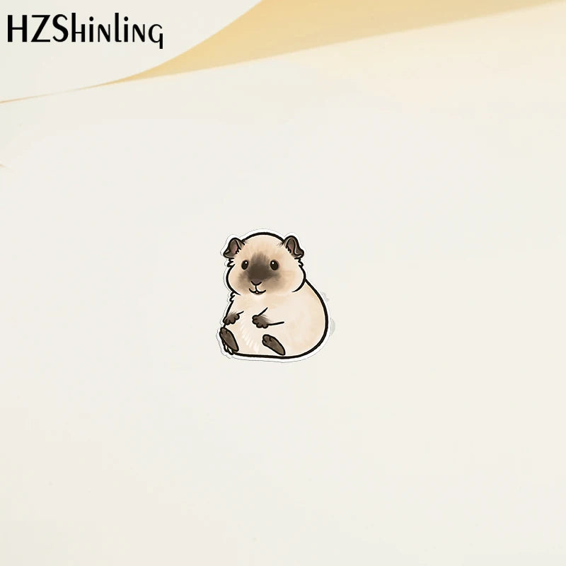 Cartoon Animal Guinea pig Acrylic Lapel Pin