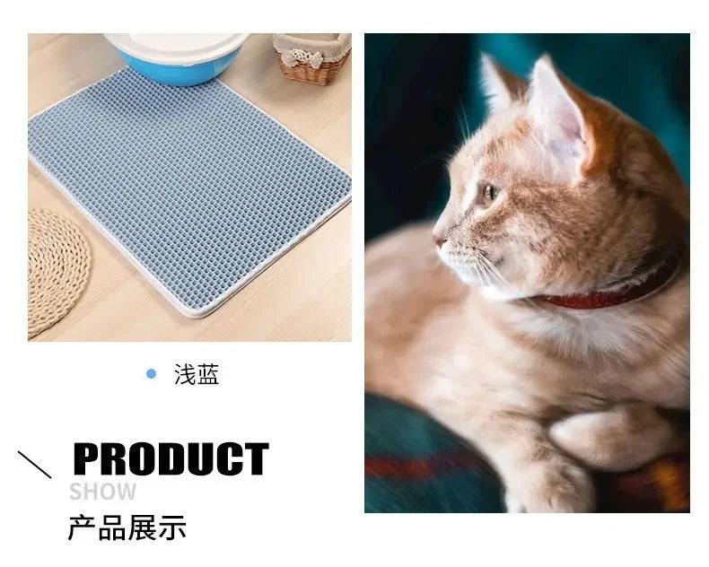 Cat Litter Mat With Double Layer Waterproof