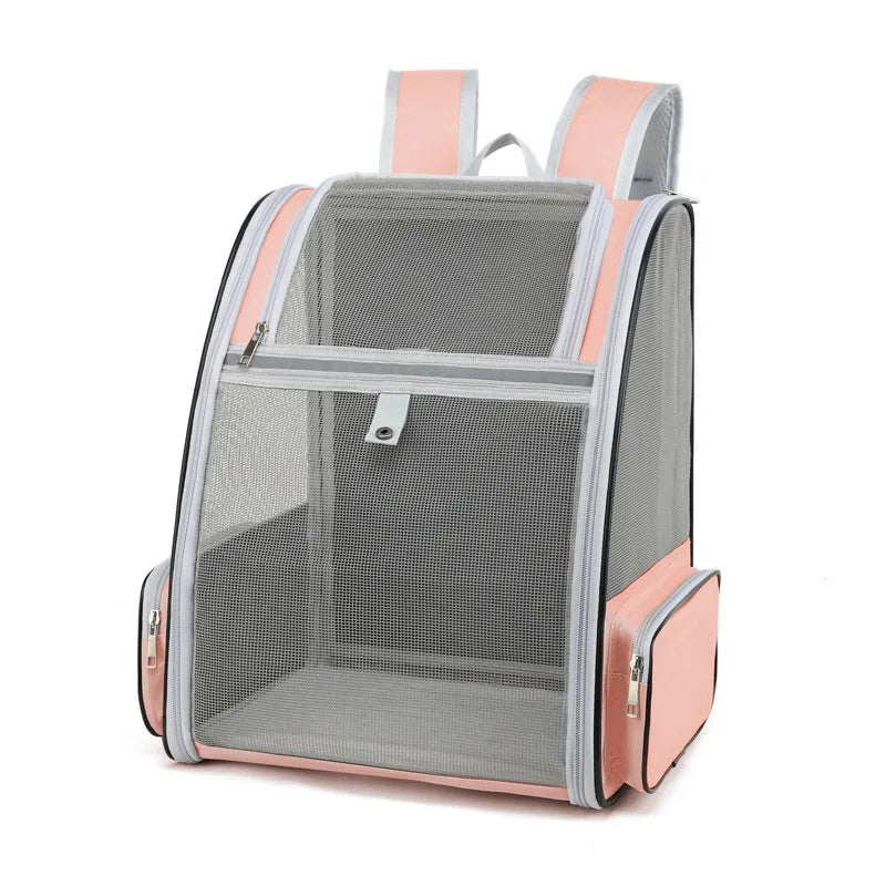 Outdoor Pet Carrier Bag – Breathable Backpack for Cats & Dogs