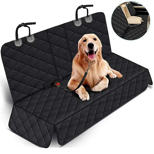 Dog Car Seat Cover for Cars Trucks SUVs  and Other Universal Pet Rear Seat Covers Specifically for Pets
