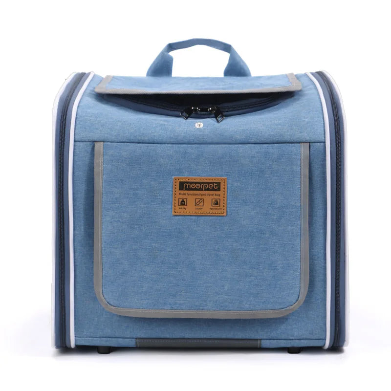 Outdoor Pet Travel Bag – Cat & Dog Carrier for Bike Rides