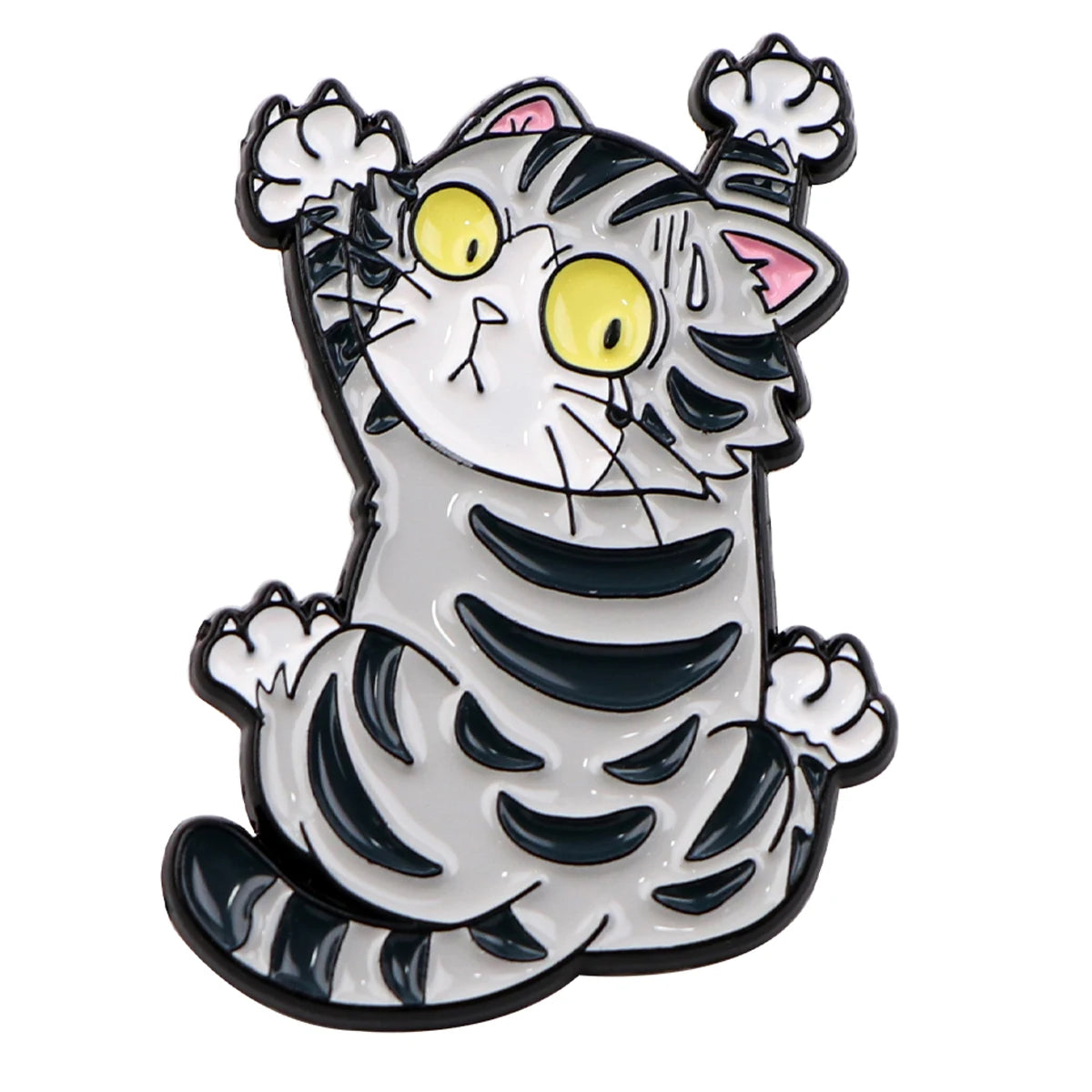Cute Cat Enamel Pin Kawaii Animal Brooch Pines Lapel Pins Badge on Backpack Clothing Accessories Fashion Jewelry Christmas Gifts