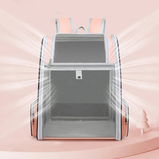 Outdoor Pet Carrier Bag – Breathable Backpack for Cats & Dogs