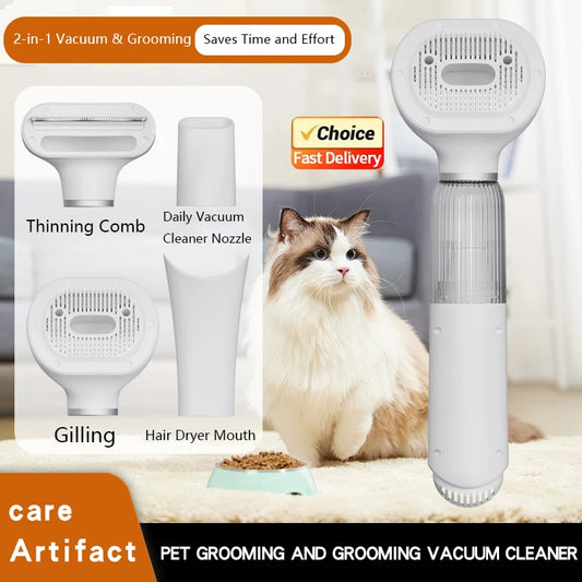 Pet Hair Dryer Blowing Comb – Strong Wind Grooming Brush with Cool Air for Dogs & Cats