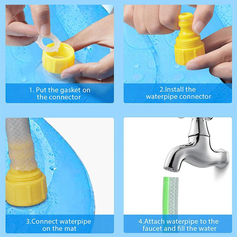 Summer Dog Toy Splash Sprinkler Pet Swimming Pool Interactive Play Water Mat Toys