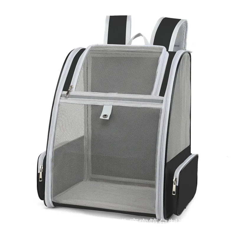 Outdoor Pet Carrier Bag – Breathable Backpack for Cats & Dogs