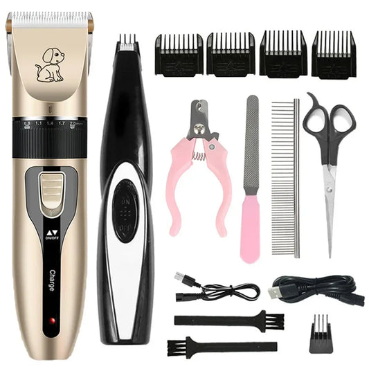 Pro Grooming Kit – Silent Electric Pet Clipper & Trimmer