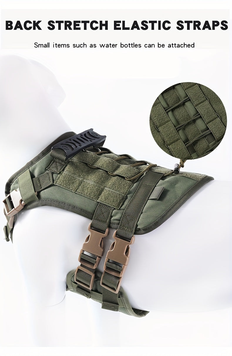 Waterproof Tactical Dog Vest Harness ,Secure, Comfortable Fit for Outdoor Adventures.