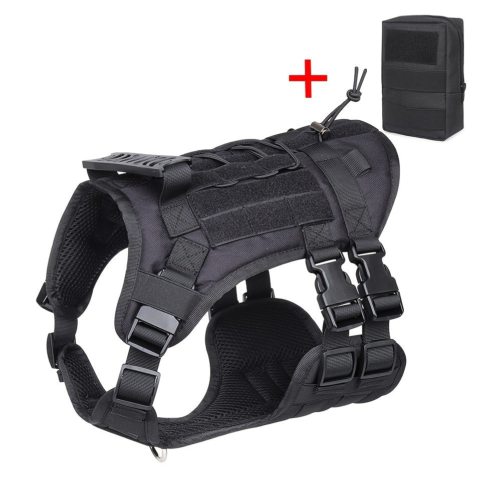 Waterproof Tactical Dog Vest Harness ,Secure, Comfortable Fit for Outdoor Adventures.