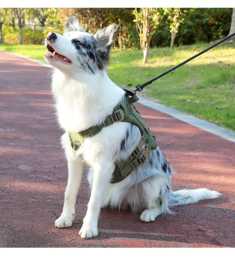 Waterproof Tactical Dog Vest Harness ,Secure, Comfortable Fit for Outdoor Adventures.