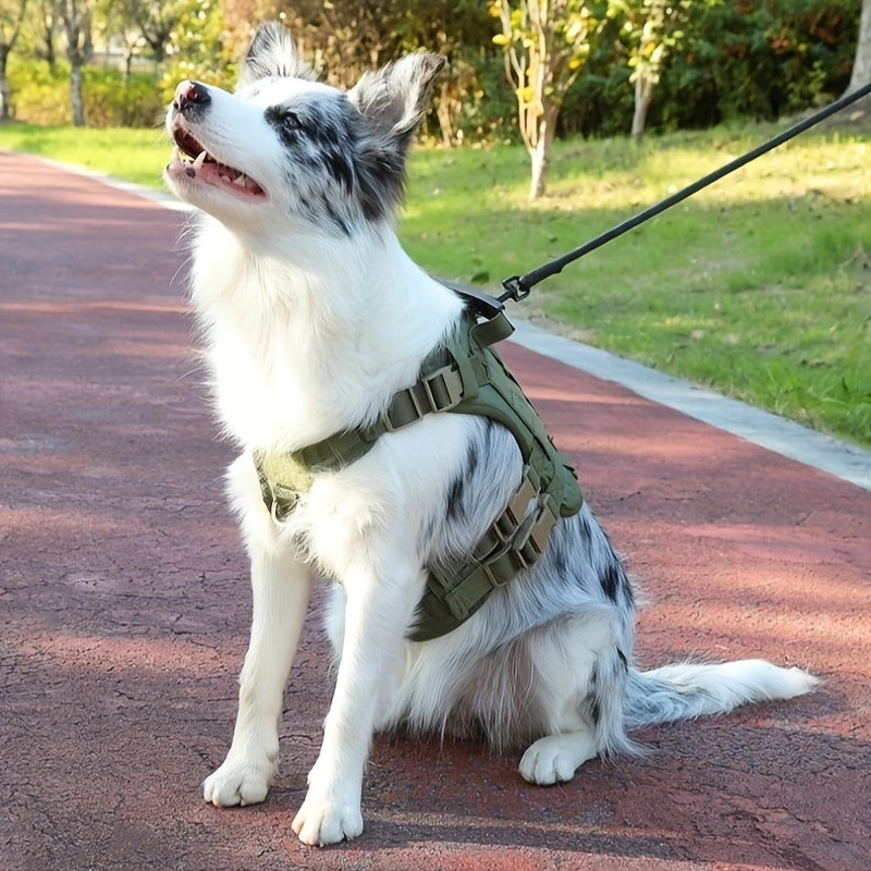 Waterproof Tactical Dog Vest Harness ,Secure, Comfortable Fit for Outdoor Adventures.