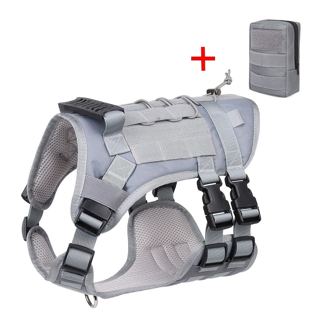Waterproof Tactical Dog Vest Harness ,Secure, Comfortable Fit for Outdoor Adventures.