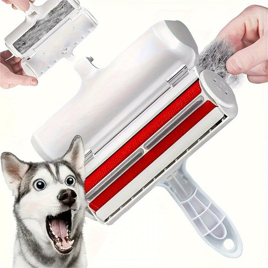 ProPet Fur Remover Tool - Reusable Lint Roller for Pet Hair Removal on Furniture, Carpets, and More - Easy to Use, Self-Cleaning, and Portable