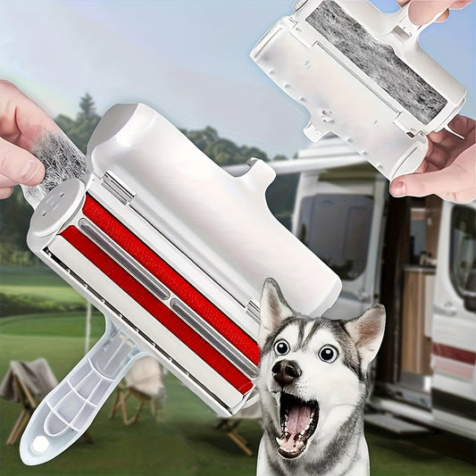 ProPet Fur Remover Tool - Reusable Lint Roller for Pet Hair Removal on Furniture, Carpets, and More - Easy to Use, Self-Cleaning, and Portable