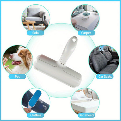 ProPet Fur Remover Tool - Reusable Lint Roller for Pet Hair Removal on Furniture, Carpets, and More - Easy to Use, Self-Cleaning, and Portable
